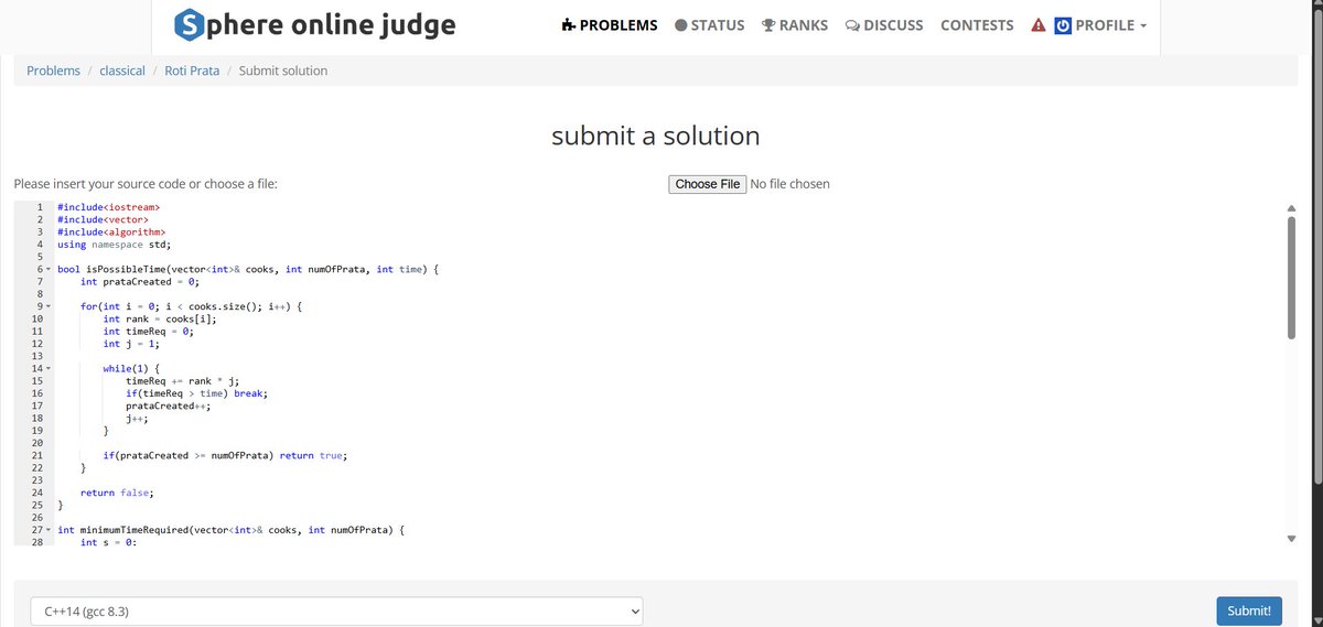 AshutoshP2128's tweet image. 🧠 Day-20 of my #100DaysOfCode - DSA Challenge! 💻

Solved today:
✅ PRATA - Roti Prata 

💾 Code: github.com/Ashutosh2128/C…

#DSA #LeetCode #GFG #ProblemSolving #CodingChallenge