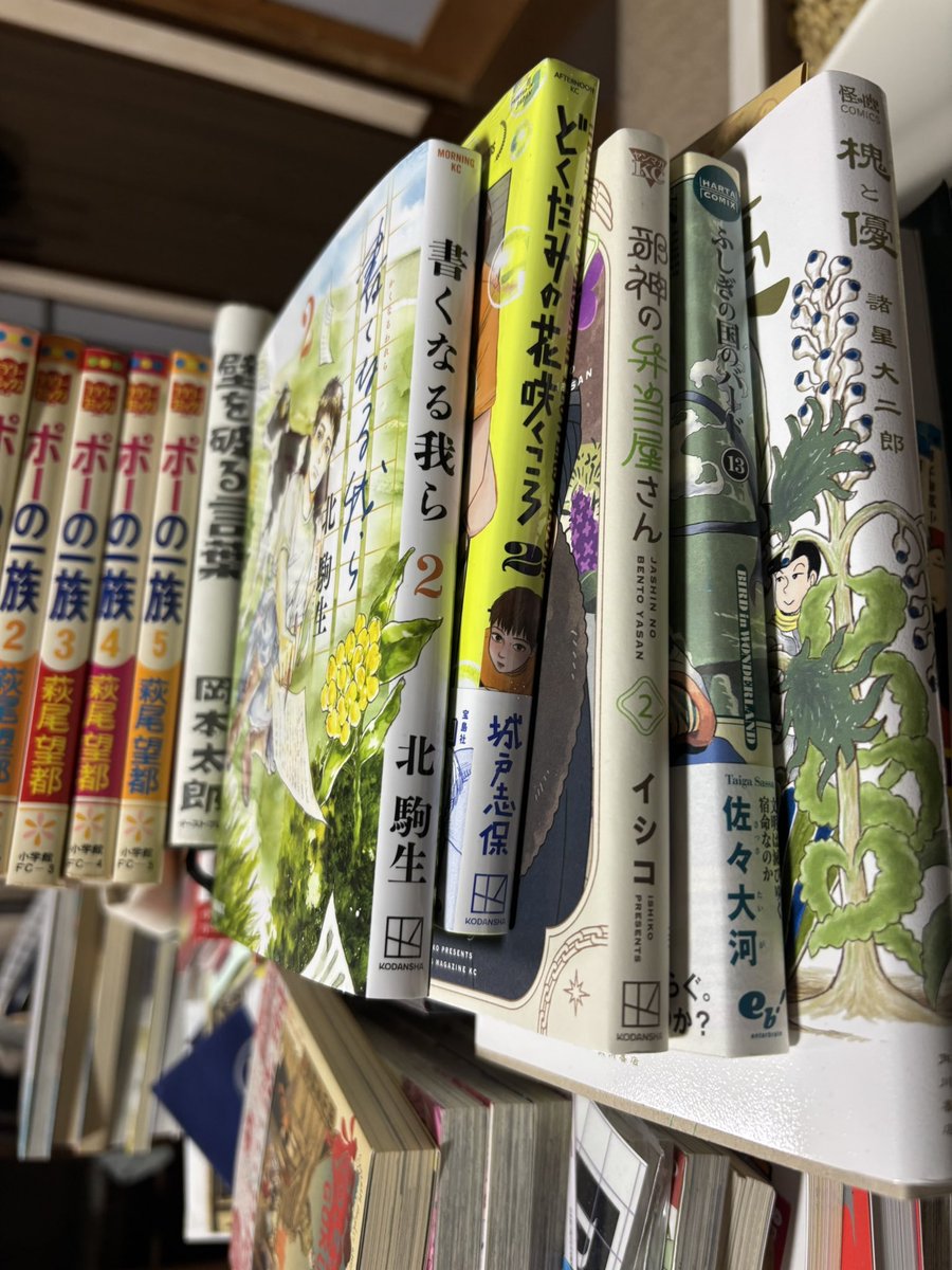 最近買った本。
ポーの一族はブックオフにて。
濃厚過ぎて少しずつしか読めません…
書くなる我らが一番楽しみ。