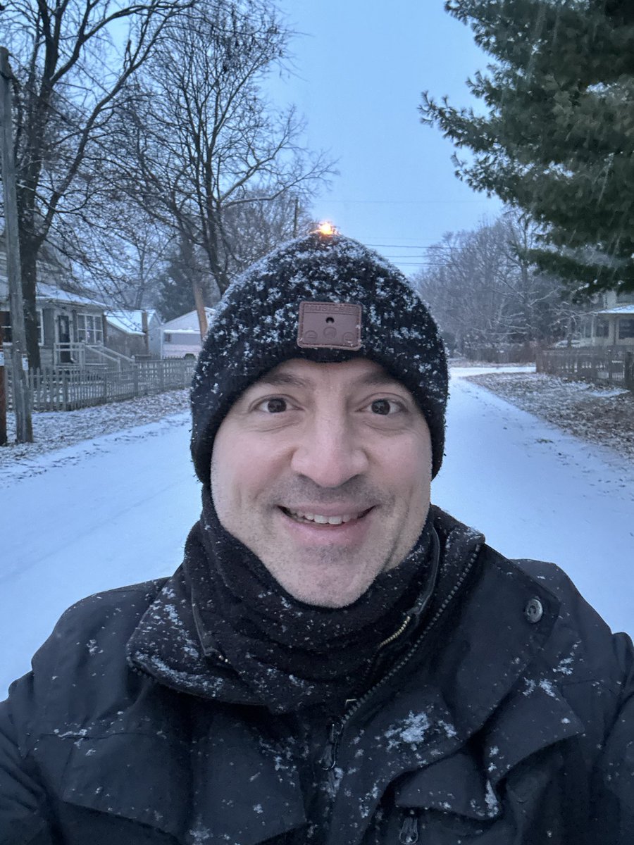 Yesterday, walked in the woods 
Today, in the neighborhood
Heavy snowfall coming ❄️
This is just the start
It’ll be beautiful