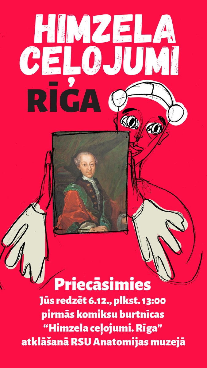 Svinot Sv. Nikolasa dienu - tiekamies 6. decembrī plkst. 13.00 RSU Anatomijas muzejā, kur atklāsim komiksu “Himzela ceļojumi. Rīga”! 
🖤Komiksā iekļautas arī ainiņas no Anatomijas muzeja!
🙏✨ <a href="/inetasimansone/">InetaZelcaSimansone</a>