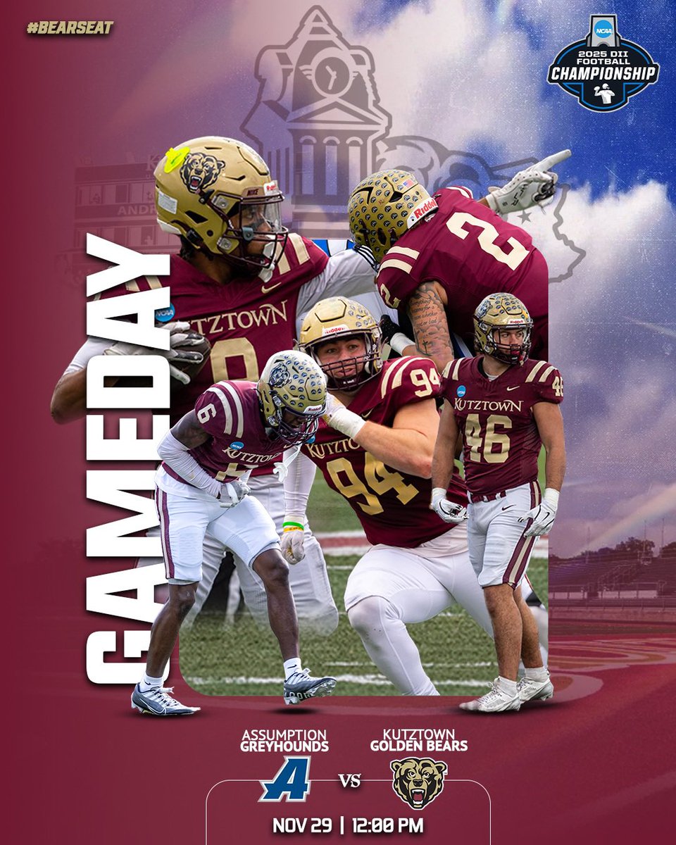 GAME DAY ‼️

📍 Andre Reed Stadium 

⏰ 12:00 PM

#BearsEat #1-0