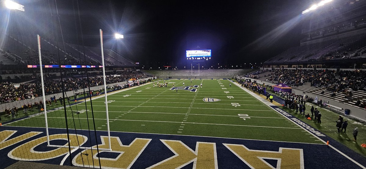 What a great evening ⁦<a href="/uakron/">The University of Akron</a>⁩ for both programs ⁦<a href="/WalshJesuitFB/">Walsh Jesuit Football</a>⁩ and ⁦<a href="/avoneagles/">avoneagles</a>⁩ in the ⁦<a href="/OHSAASports/">OHSAA Sports</a>⁩ football playoffs. Both programs were a pleasure to have . Happy to host more matchups next year, we want them!