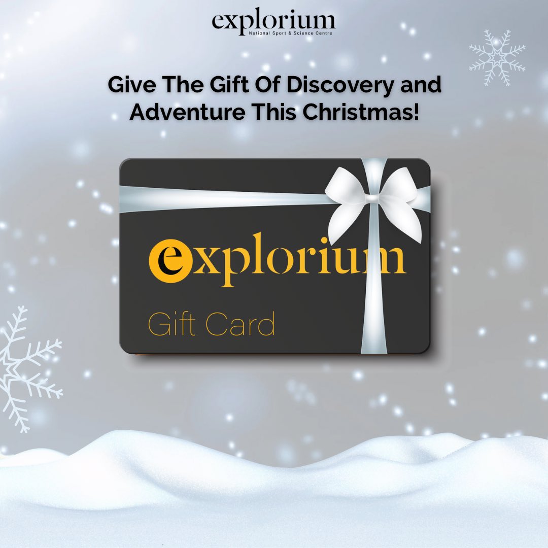 ExploriumI's tweet image. Give the gift of discovery and adventure this Christmas🎁✨ Grab yours today 🤩 #giftcard #explorium