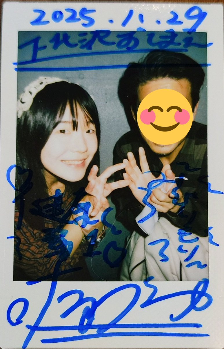 11/29 #本日のチェキ 】 リハからギターに謎のビビリ音が出て難儀して