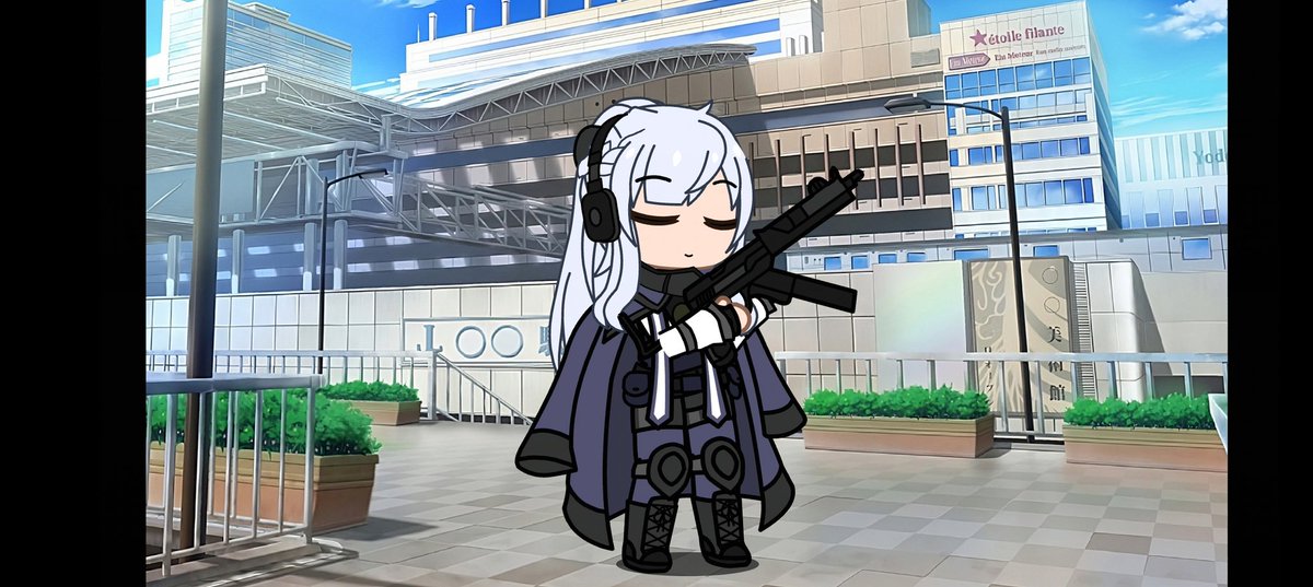 Crossovers517's tweet image. I redesigned AK-12's Hair and matched it together. Also I started playing Girls' Frontline: Fire Control