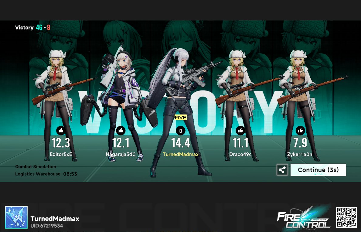 Crossovers517's tweet image. I redesigned AK-12's Hair and matched it together. Also I started playing Girls' Frontline: Fire Control