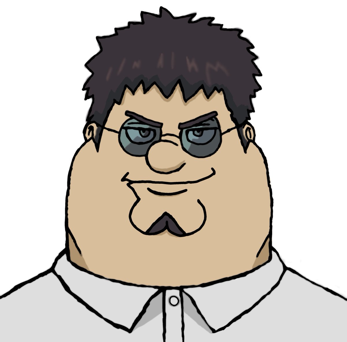 Kinda back, but kinda not, idk. Anyways here's quick art of my take on Peter Griffin as Madao