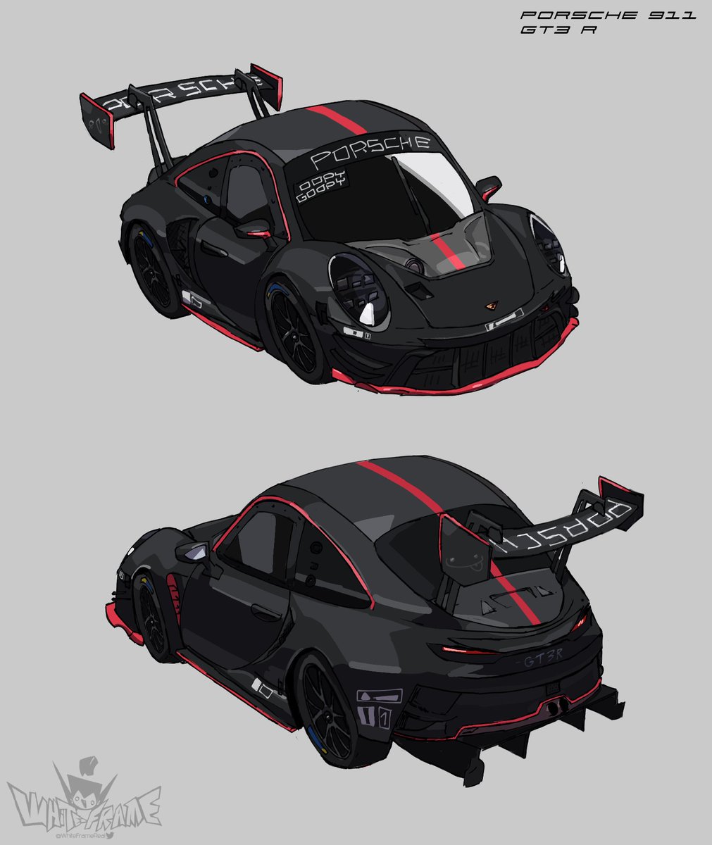 WhiteFrameReal's tweet photo. A porsche drawing i did a while ago, i might redraw it cause it's a lil ugly lol
#digitalart #gt3 https://t.co/iwe1TXpIpz