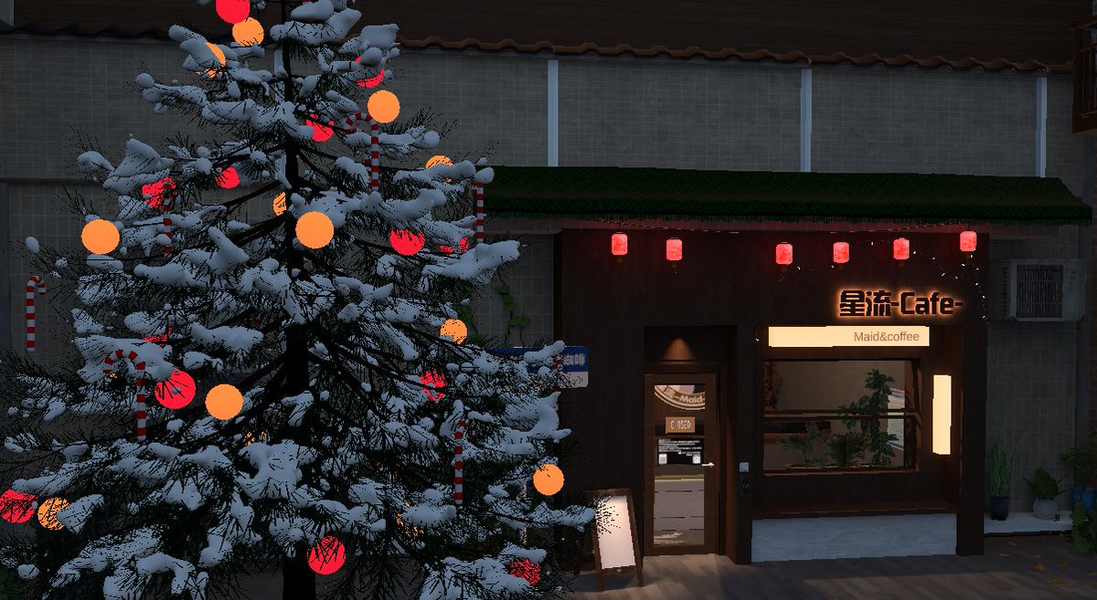 星流-Cafe- は今夜営業再開します！
クリスマスも近いので、一緒に遊びましょう！

本日のDJ：ランダム（高確率で「唧唧歪歪ジジワイワイ」）
本日の店員：ランダム
参加方法：Group＋ SRCAFE.7109
営業時間：日本時間 23:30〜25:30