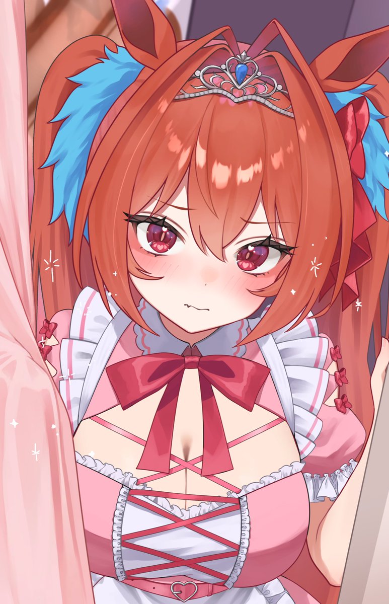 ダスカにVTuberみたいなフリフリメイド衣装を着てほしい
 #ダイワスカーレット