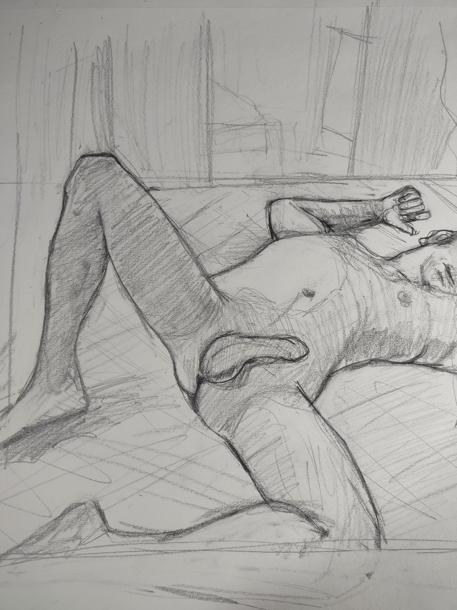 annabellebrito's tweet photo. Another male model #figure #drawing #sketchbook #penc https://t.co/iNMEs32SRJ