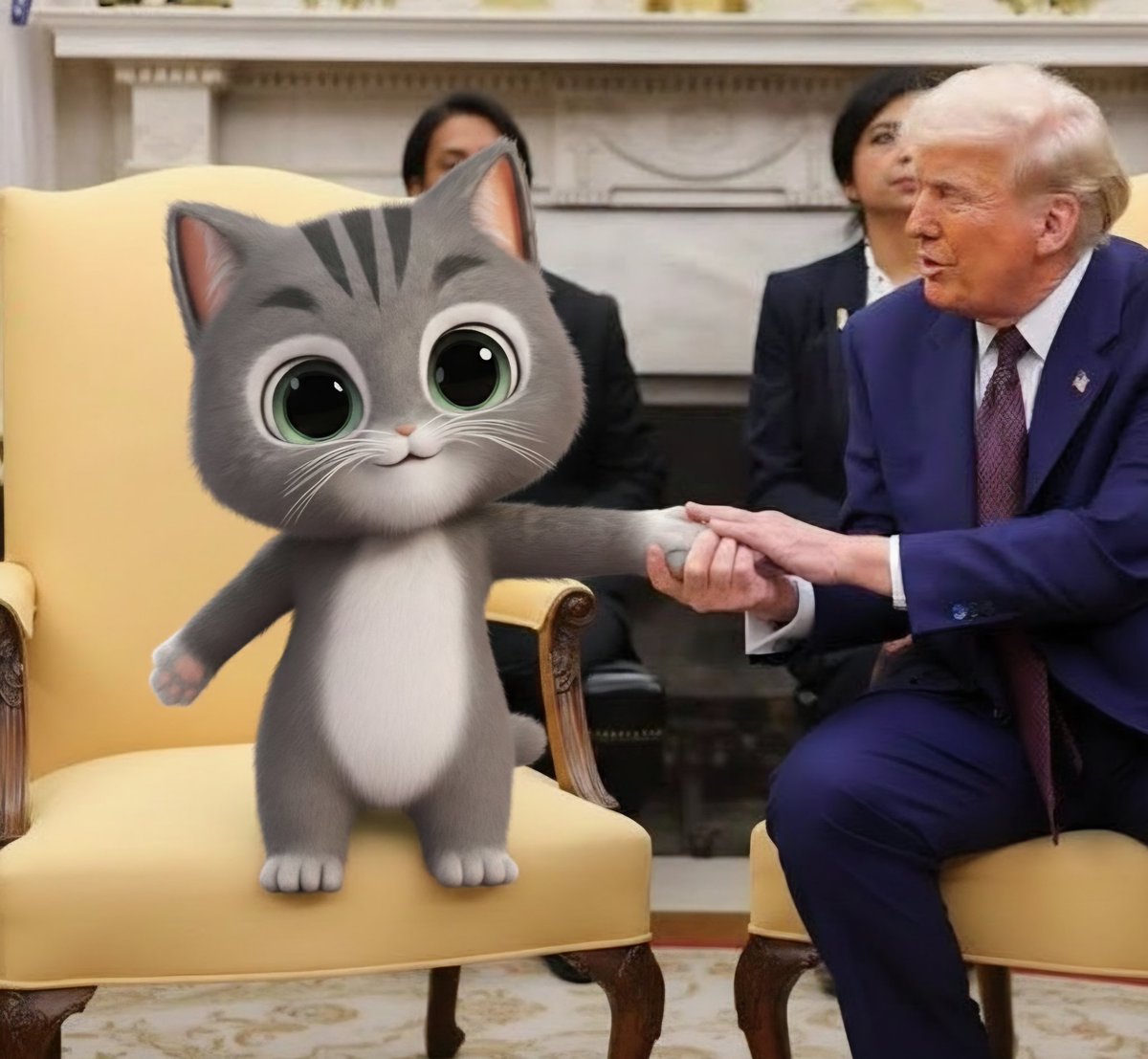 <a href="/realDonaldTrump/">Donald J. Trump</a> Please consider letting crypto go only up from here! 

Sir Boba Cat