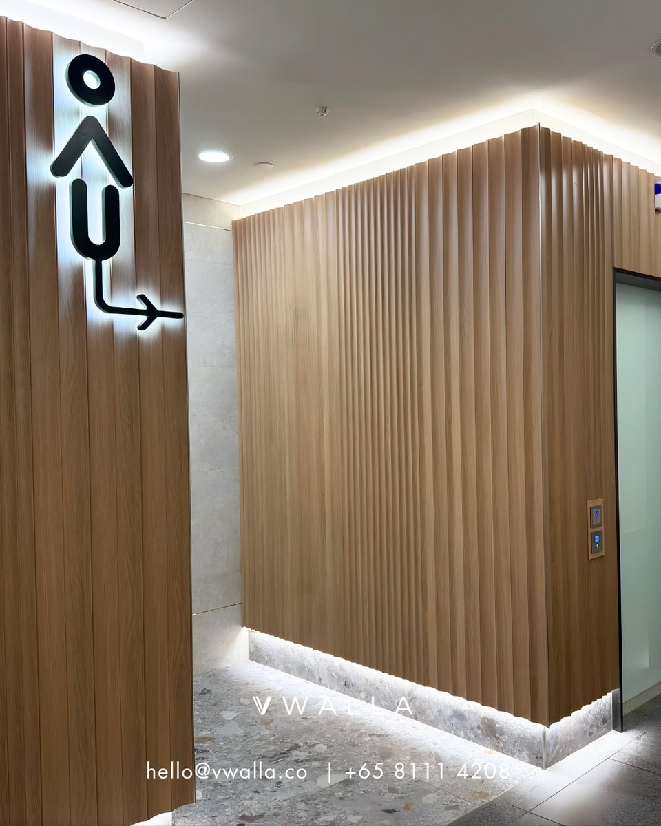 VwallaCo's tweet image. Proud to share that all of JEM Mall’s toilets are cladded with Vwalla wall panels — chosen for their durability, waterproof performance, and long-lasting finish.

#toiletwallpanel #featurewall #flutedpanel #wallpanel #flutedpanels #wallpanels #vwalla