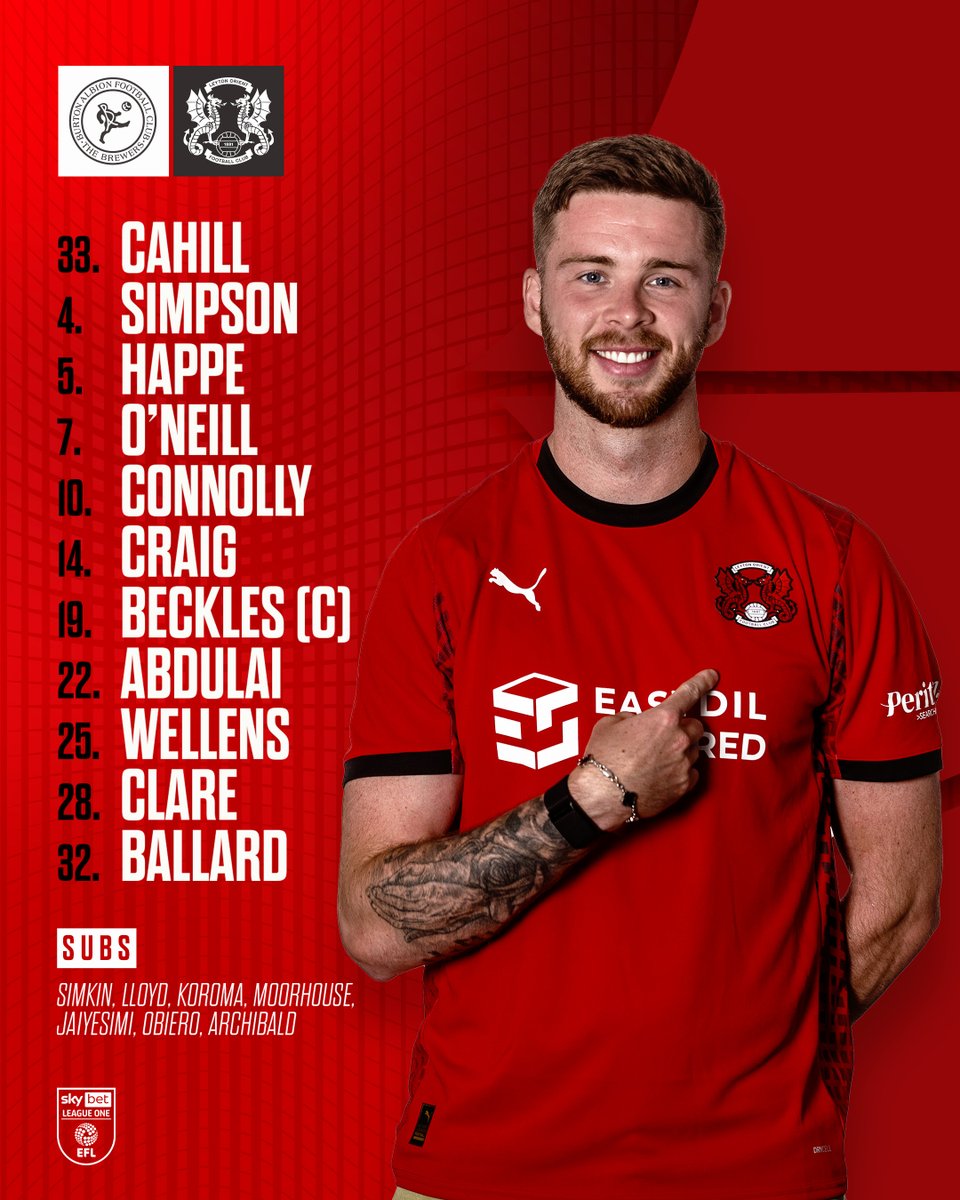 THE O'S! 📝

How Richie Wellens' men will line up this afternoon 👇

#LOFC #OneOrient