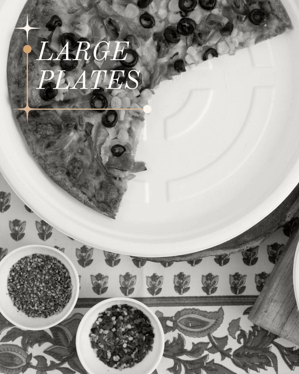 ecowareindia's tweet image. Big meals, zero waste. Ecoware large plates offer ample space and planet-friendly convenience.

#eatbetter #ecowareindia #ecowaretableware #ecoware #food #foodpackaging #restaurant #takeaway #onlineshopping #delivery #catering #sustainability #sustainable #sustainableliving