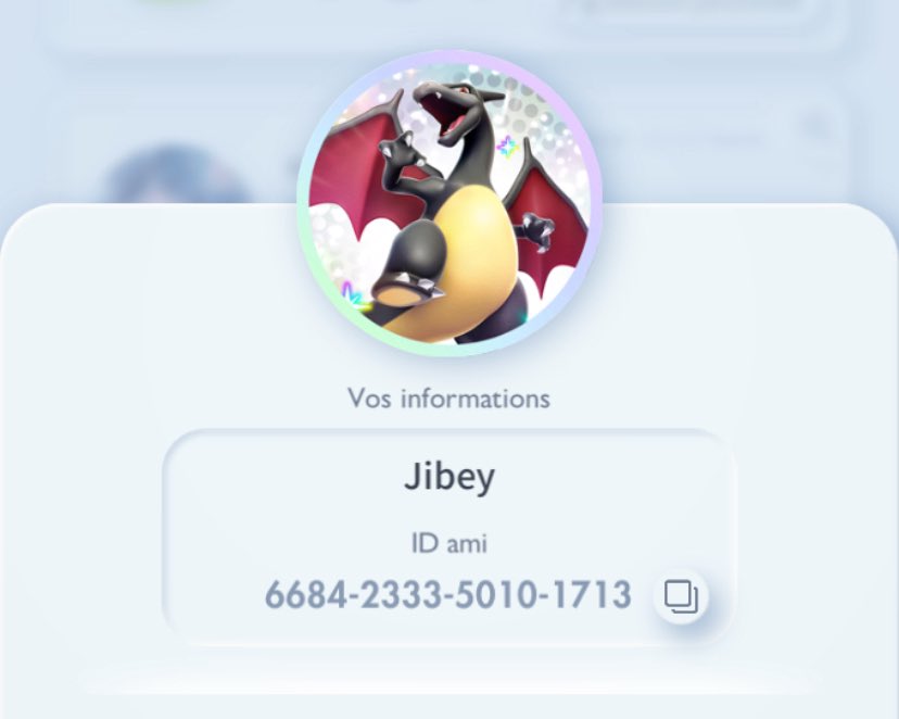 JibeyFernandez's tweet image. Salut à tous, si vous jouez à #PokemonTCG n’hésitez pas à m’ajouter, voici mon code ami : 6684233350101713.