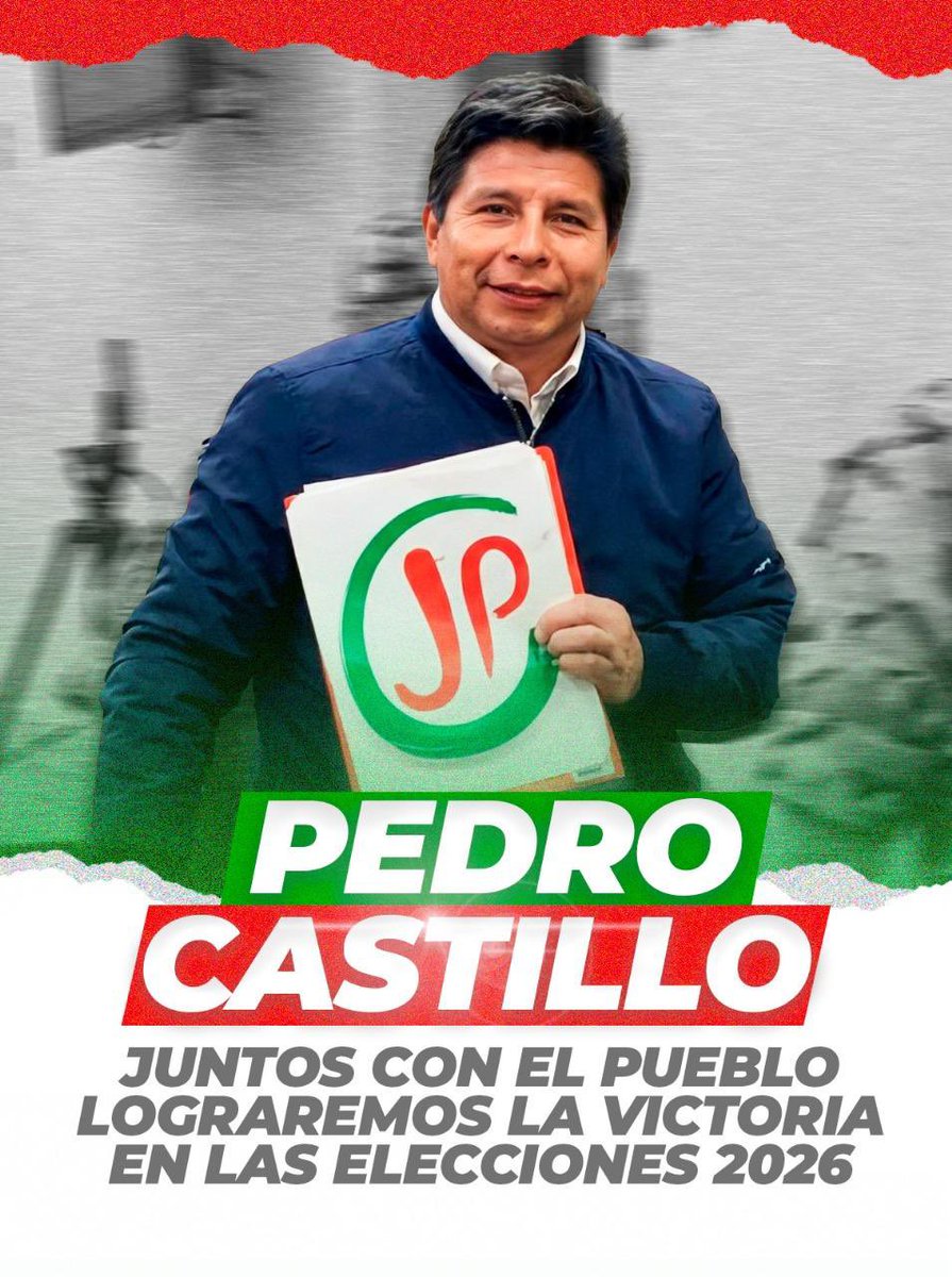 ¡EL PUEBLO UNIDO JAMÁS SERÁ VENCIDO! 
Junto al pueblo, al hombre y la mujer del campo, al maestro, al obrero, al que nunca se rinde.

¡VAMOS A RECUPERAR EL GOBIERNO EN EL 2026!Pedro Castillo vuelve para terminar lo que empezamos,
porque el verdadero cambio no se negocia, se