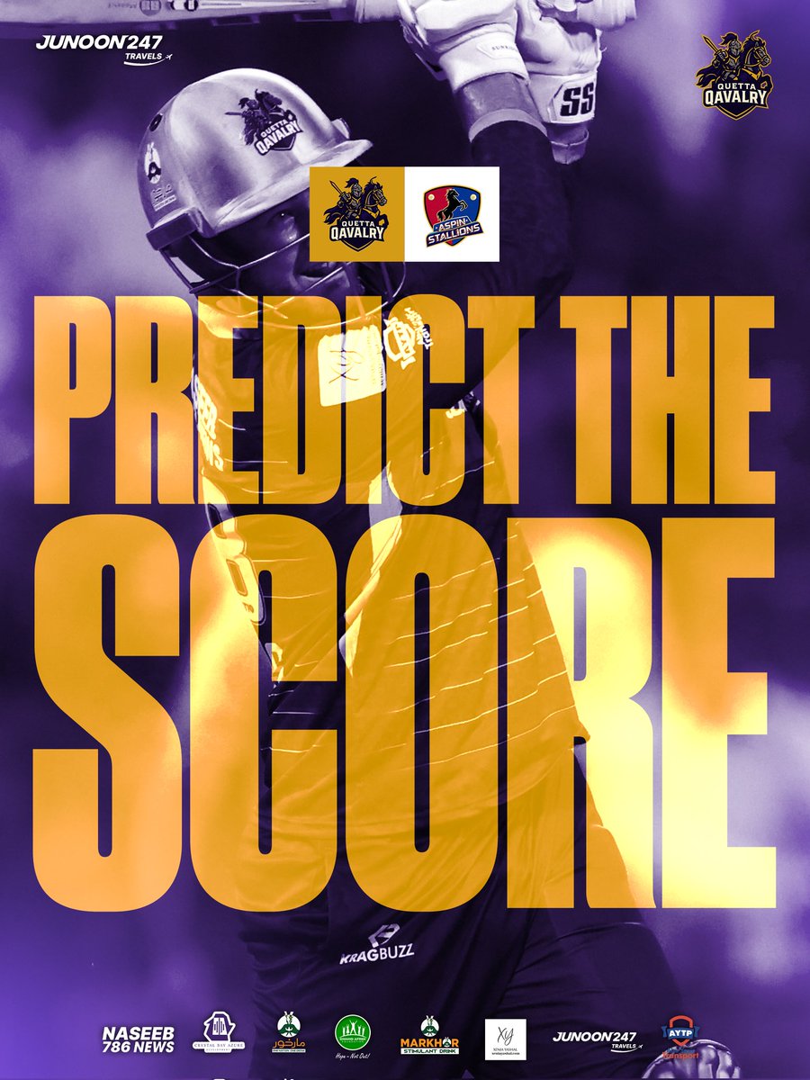 What total do you think will be enough to conquer the Qualifier? 👇🏻

#QuettaQavalry #BornToConquer #AbuDhabiT10 #QQvAS