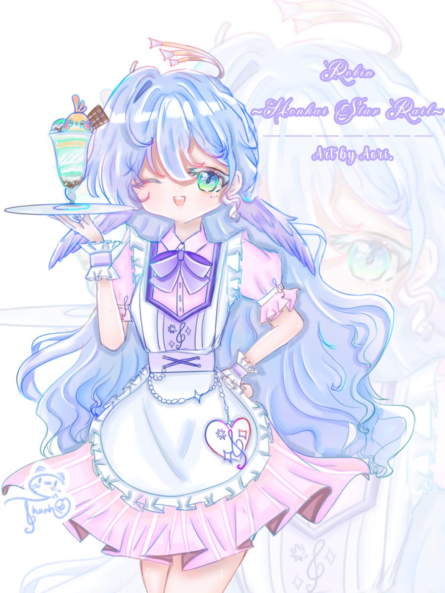aoaoo_rinnn's tweet photo. robin & march 7th in maid outfit🥺!!
メイドロビンちゃん & みつきなのかちゃん🥺!!
#robin #march7th #march_7th #hsr #honkaistarrail #honkai_star_rail #mihoyo #fanart #maid #ロビン #みつきなのか #崩壊スターレイル https://t.co/Gf63WffodG