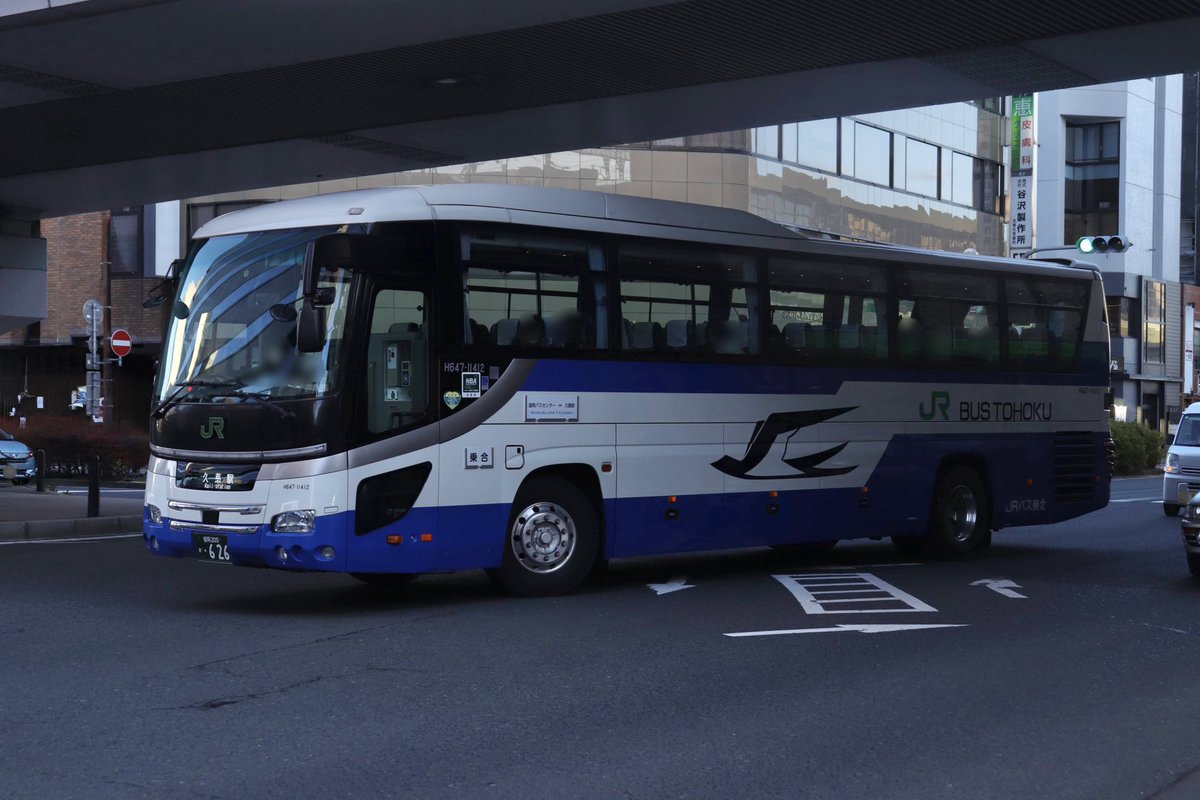 JRバス東北 H647-11412 LKG-RU 最近盛岡支店に導入された県内路線用の