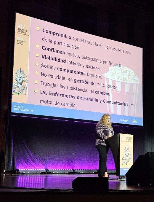 Según Rivera, la enfermería familiar y comunitaria está preparada para ser uno de los motores del cambio, y su liderazgo puede sostener estrategias centradas en cuidados reales y no en tareas fragmentadas