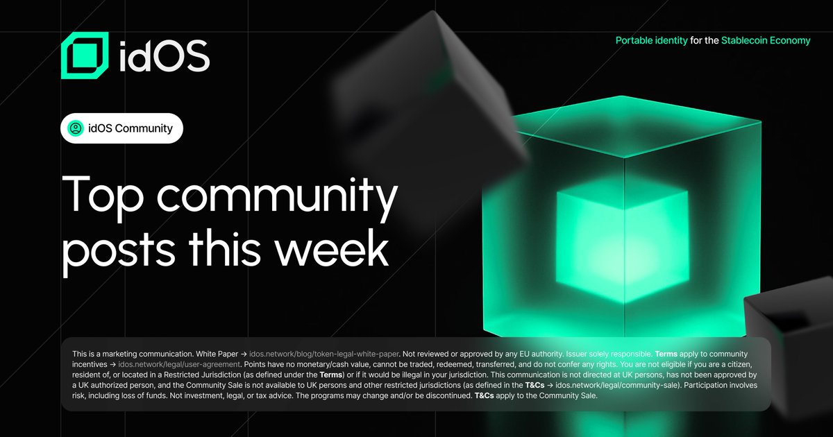 idOS_network's tweet image. This week we&apos;ve once again seen strong support from the idOS community, making it possible to reach the goal with a big push in the final hours 💪

Let&apos;s walk through the highlights from the community 👇