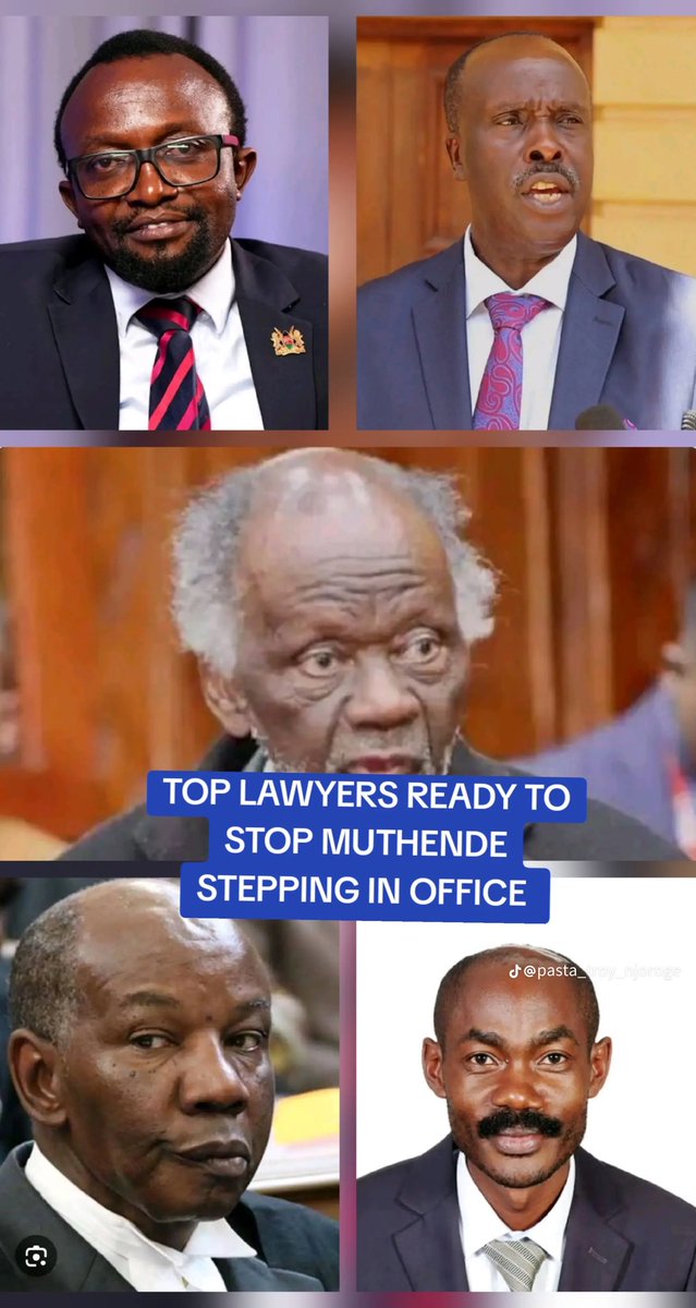 Top lawyers are ready to stop Muthende from entering office. This is not a small case  it's a fight for the credibility of our elections. If we keep quiet, this same IEBC can take Kenya to hell in 2027 with the kind of reckless, questionable decisions we are seeing today.

This