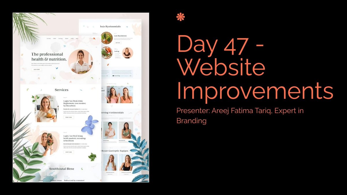 areejfatima48's tweet image. Day 47 ✨
Focused on improving my Services page layout — cleaner, clearer, more user-friendly 💻💛
Day 48 next! 🚀

#WordPressDesigner #WebDesign