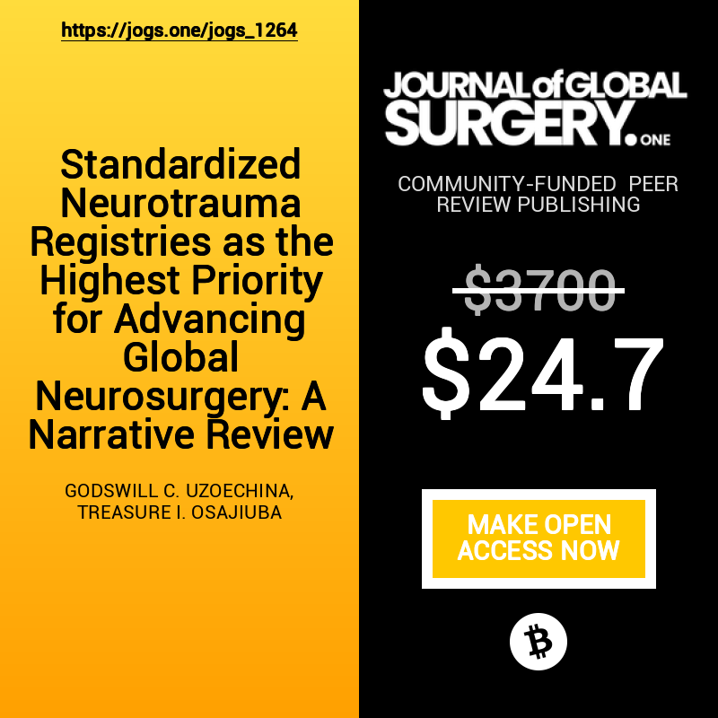 The Journal Of Global Surgery (ONE) tweet media