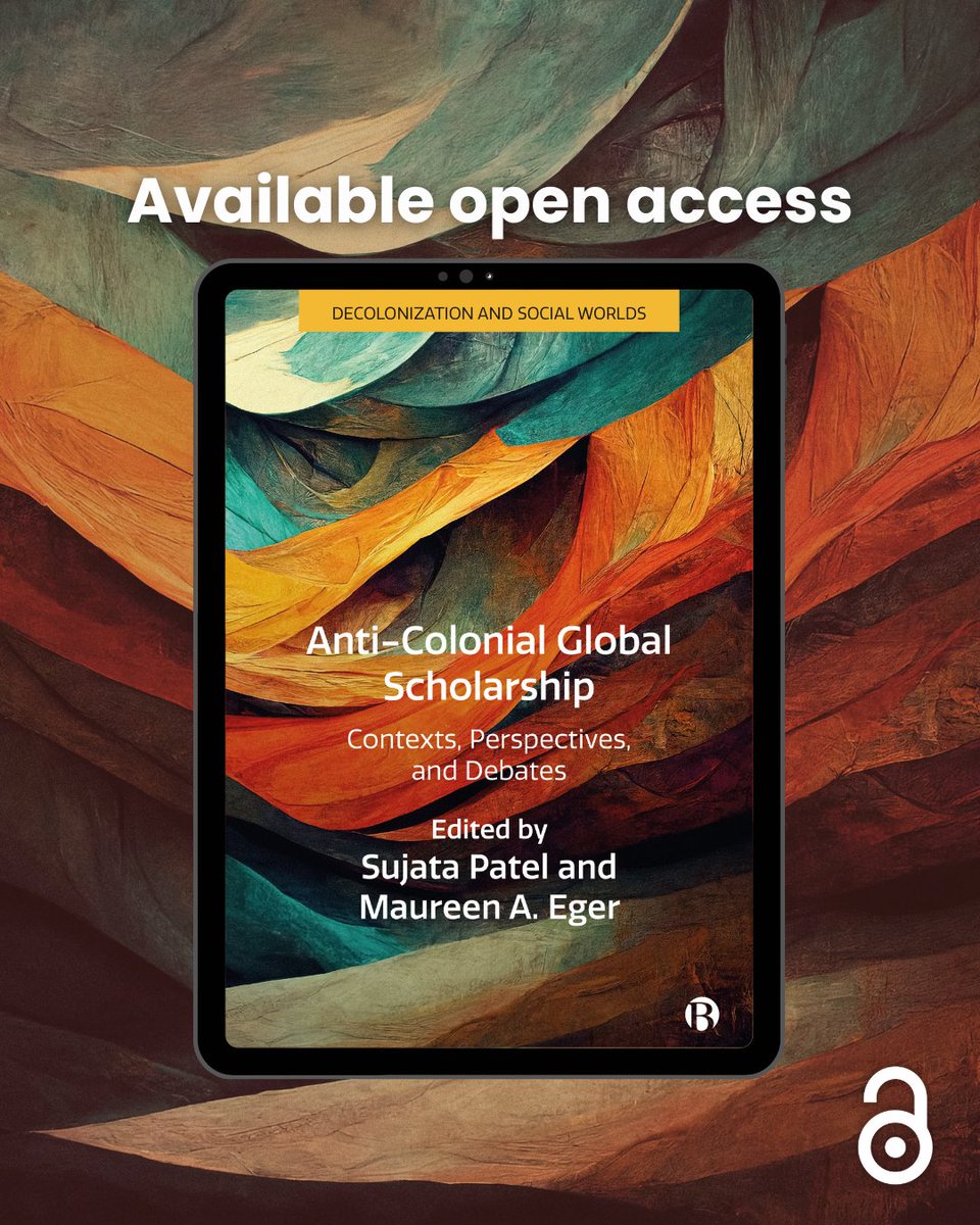 BrisUniPress's tweet image. This book offers new frameworks to comprehend the past and future of #SocialScience and #Humanities, while inspiring readers to approach knowledge about human societies through a truly global, #AntiColonial lens.

Publishing #OpenAccess: ow.ly/4Max50Xj0pk