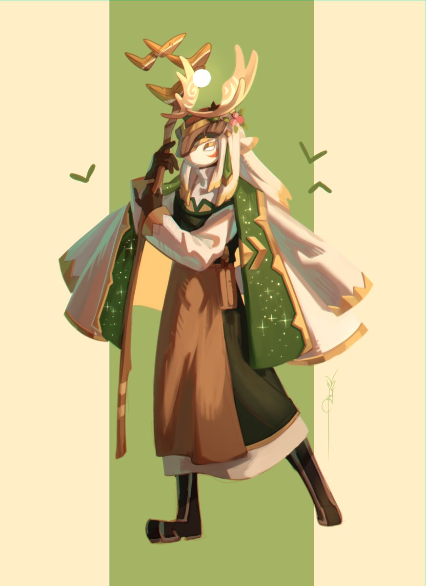 grey_owl22's tweet image. Really love my current skykid&apos;s fit so I wanted to draw them 💚🦌🍃

The new dyeing feature is really so much fun because of all the possible colour palette combos! 💚💛🤎 

#skycreatortroupe 
#thatskygame
