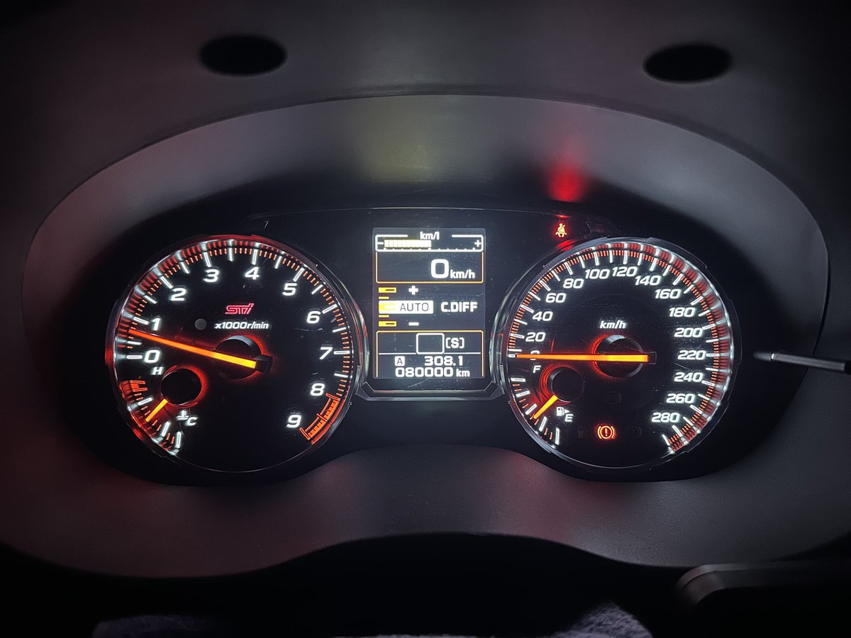 家着いたらちょうど80,000km🚗💨