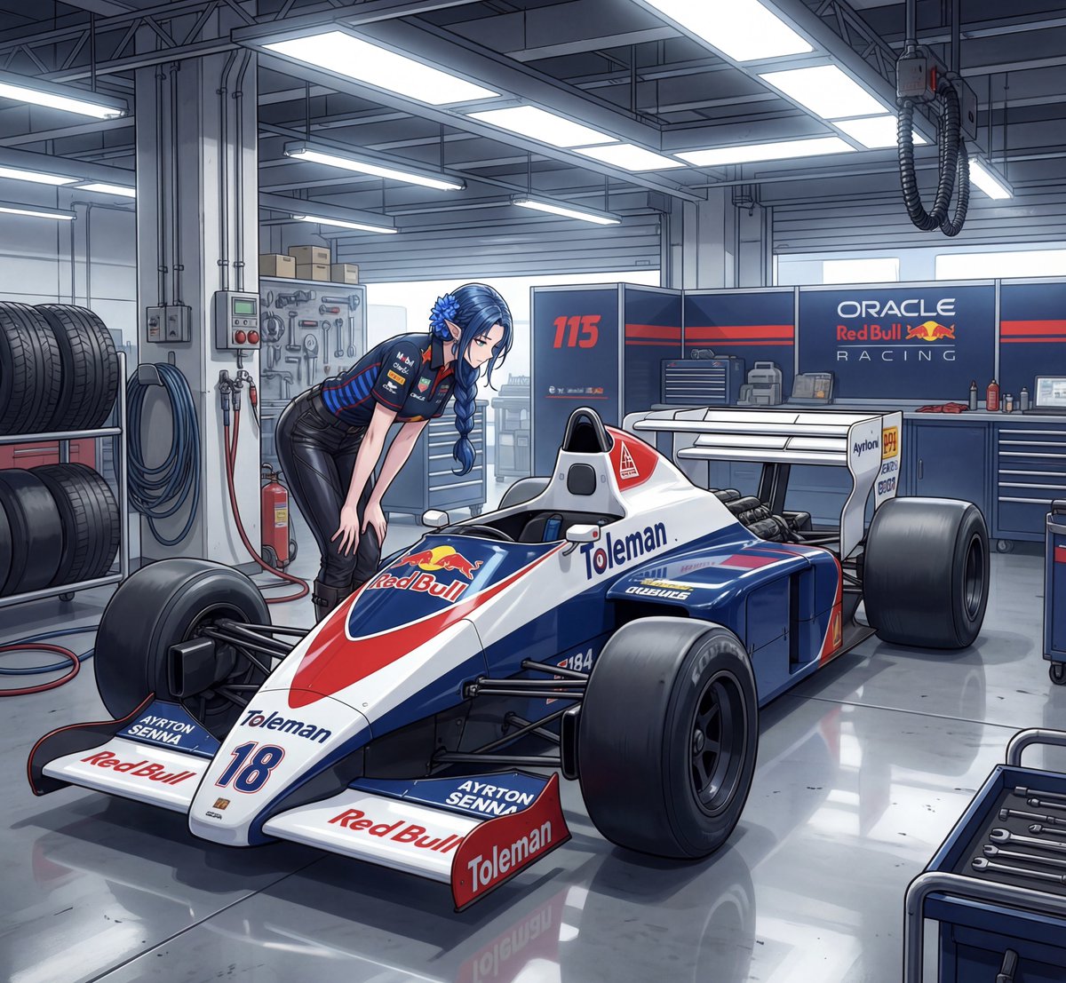 トールマンTG184” 絵が引っ張られて、まさかのレッドブル仕様w でも