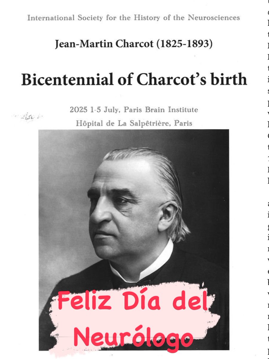 🧠 A 200 años de su nacimiento, JM Charcot sigue marcando la neurología

Transformó la disciplina con el método clínicopatológico, describió enfermedades clave y revolucionó la enseñanza con sus famosas lecciones de la Salpêtrière

La neurología moderna no se entiende sin Charcot