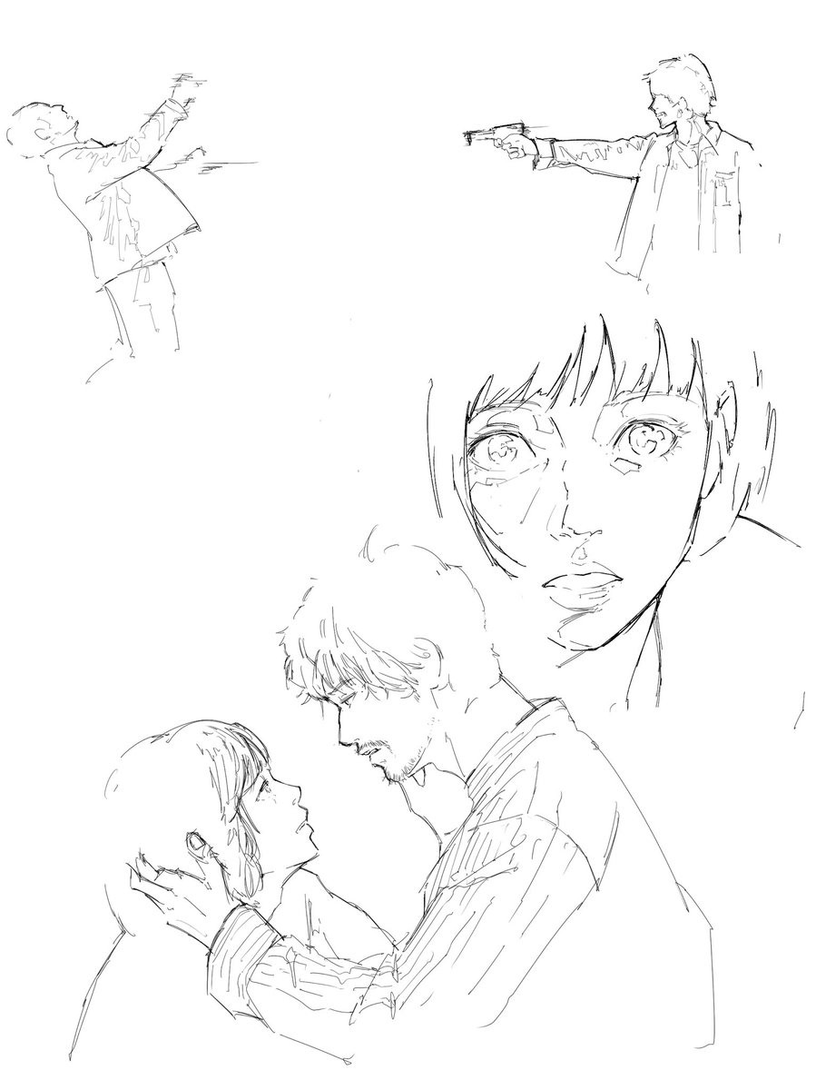 海に眠るダイヤモンド、観ながら描いたラクガキ