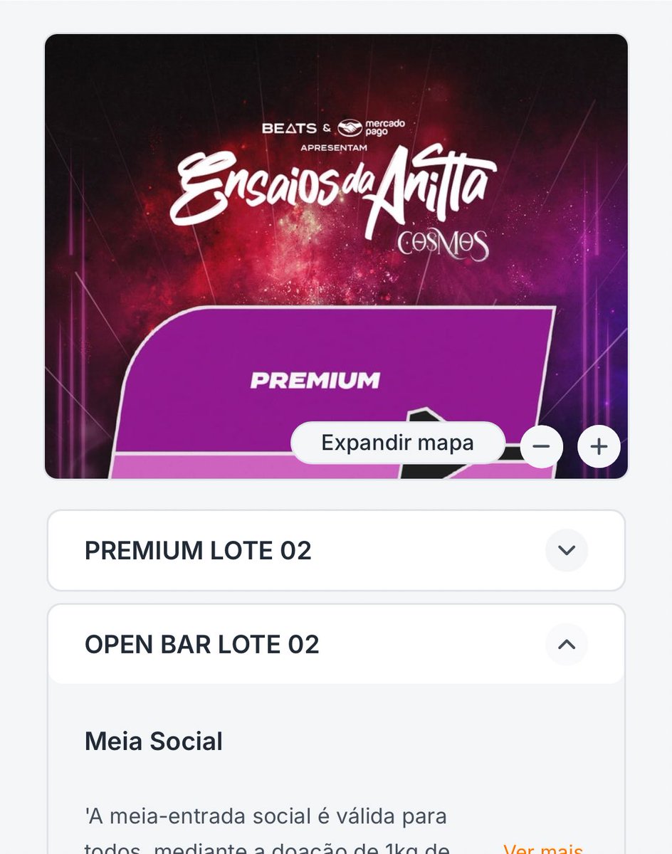 bebadafavorita's tweet image. já ficaram sabendo que o ensaios da anitta não subiu lote open bar desde o começo de novembro? quase um mês e os ingressos do “maior evento” continuam encalhados kkkk