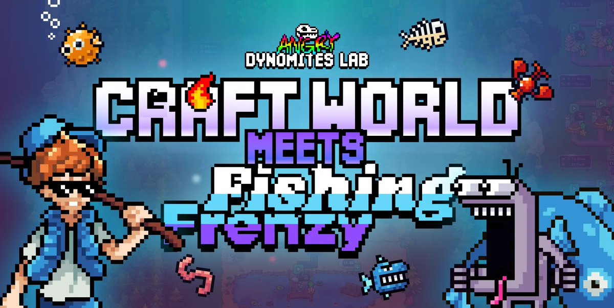 Hubriszxc's tweet image. New collab with @FishingFrenzyCo × Craft World drops Dec 3, 2pm UTC! 

Fishers arrive to build, trade, and compete for big rewards!

Prizes:
• 7 Founders Pass NFTs
• 3 Water Dynos
• 731k $FISH
• 2M Dyno Coin
• Exclusive avatars + decos

More info on @AngryDynomites discord