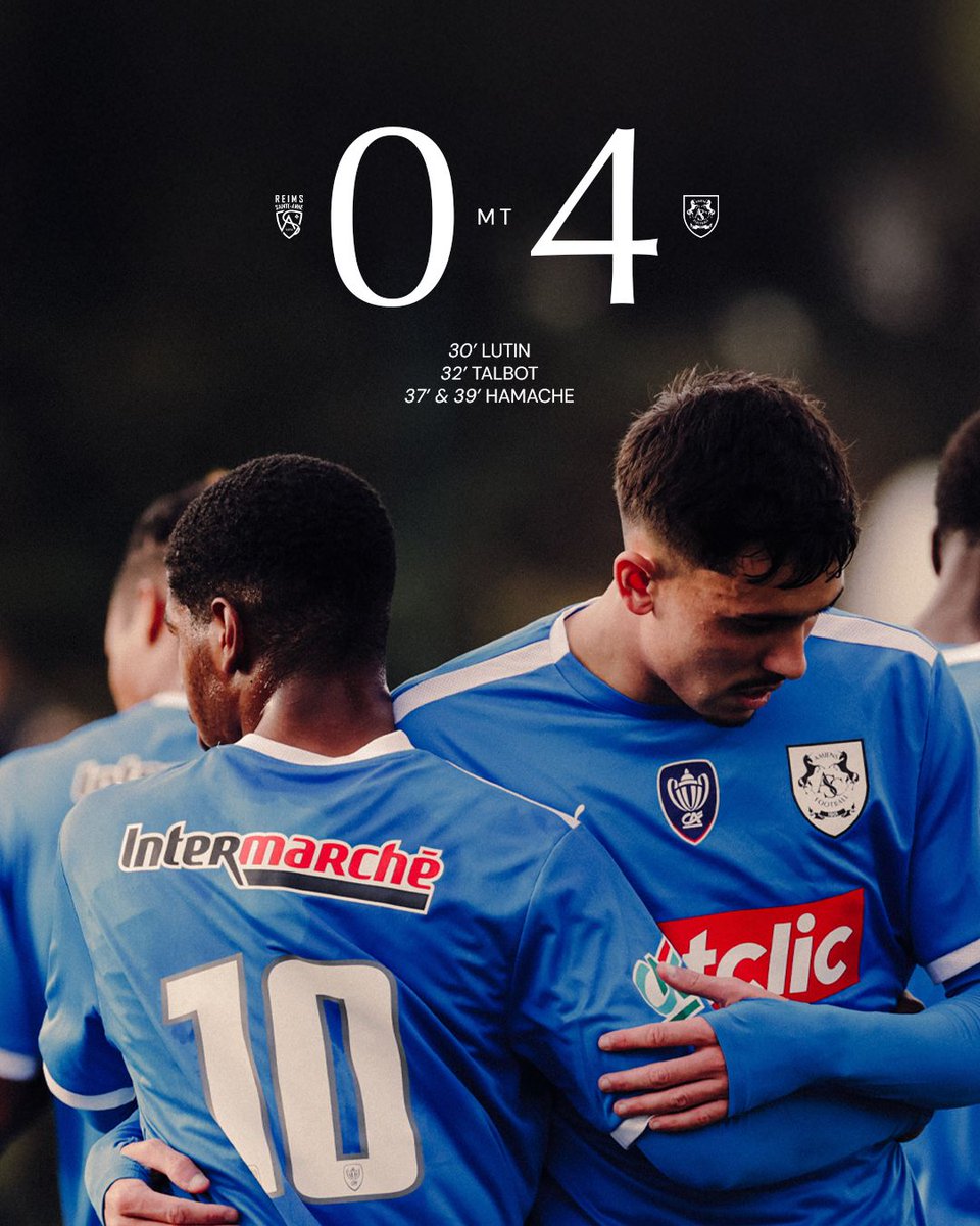AmiensSC's tweet photo. ⏸️ 𝐌𝐈-𝐓𝐄𝐌𝐏𝐒
Sérieux et appliqués, nos Amiénois font la course en tête dans ce 8e tour de #CoupeDeFrance. #RSAASC 🏆 https://t.co/jyYHaJBQYU