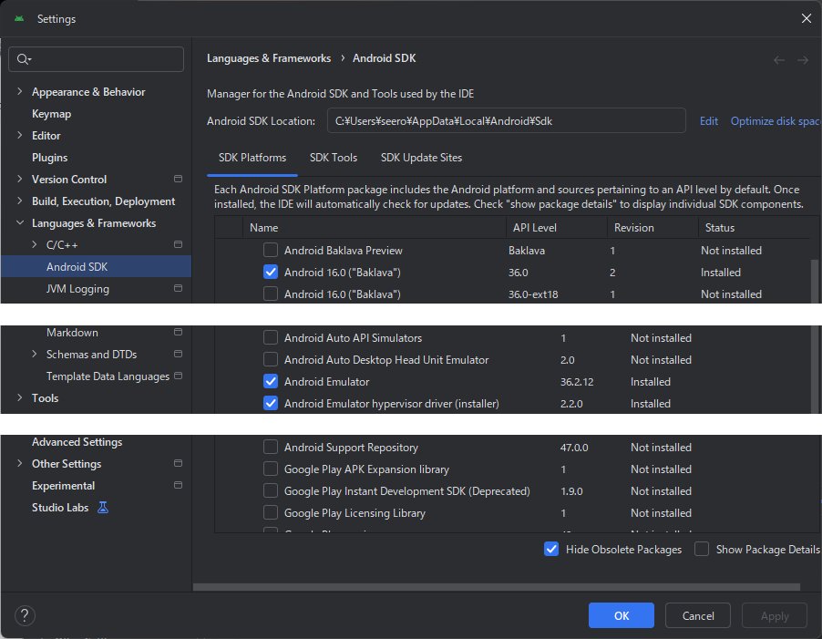 kqlmNCXjaVc6BvL's tweet image. サウンドノイズや、 #Android 特有の問題を…は気力と時間が足りなかったので、

ビルド結果がAndroidエミュレータで実行されない
　↓
色んなキャッシュをクリアしたり、 #AndroidStudio を
再インストールしても回復しない
　↓
Androidエミュレータに関係するSDKを再インストール

で回復しましたー