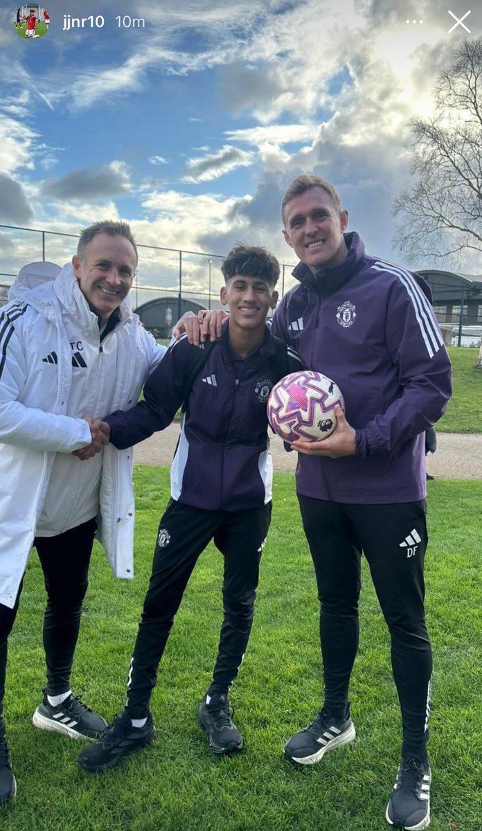 mufcMPB's tweet image. 🚨🚨📸 JJ Gabriel via IG with Darren Fletcher after scoring his hattrick! #MUFC 🥹❤️