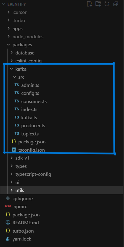 AbuBakkar2502's tweet photo. Made the shared kafka configs. Now is time to make the first tracking endpoint for user authentication. 

#buildinpublic #kafkajs #eventify https://t.co/EjVvmWBFSa