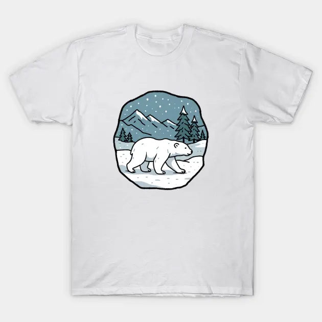 bhobieee's tweet image. Polar Bear Vibes --&amp;gt;&amp;gt; tee.pub/lic/l-2RsBZ3n9Q 
#polarbear #arcticbear #winterart #mountain #pinetrees #aesthetic #handdrawn #whitebear #snow #wildlife #nature #animals #wild #abstract #bear #wilderness