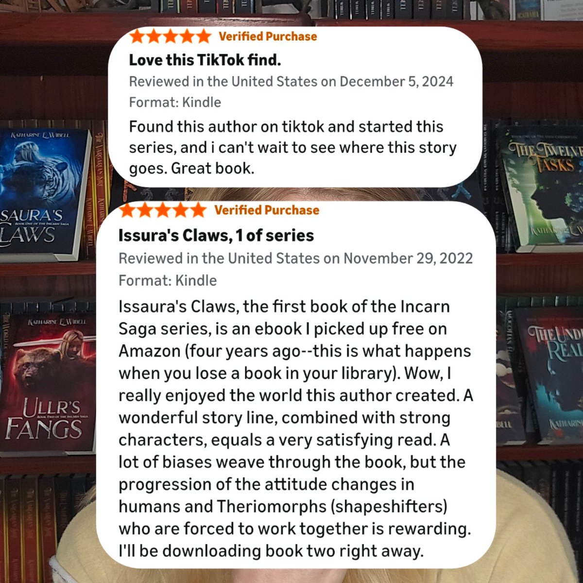 KatharineWibell's tweet image. Reviews for my book that make me smile. 📖 

Issaura&apos;s Claws is the first book that I published and I have enjoyed every moment of my writing journey since then. 

#fantasyreader #fantasybooks #fantasybook #highfantasy #darkfantasy