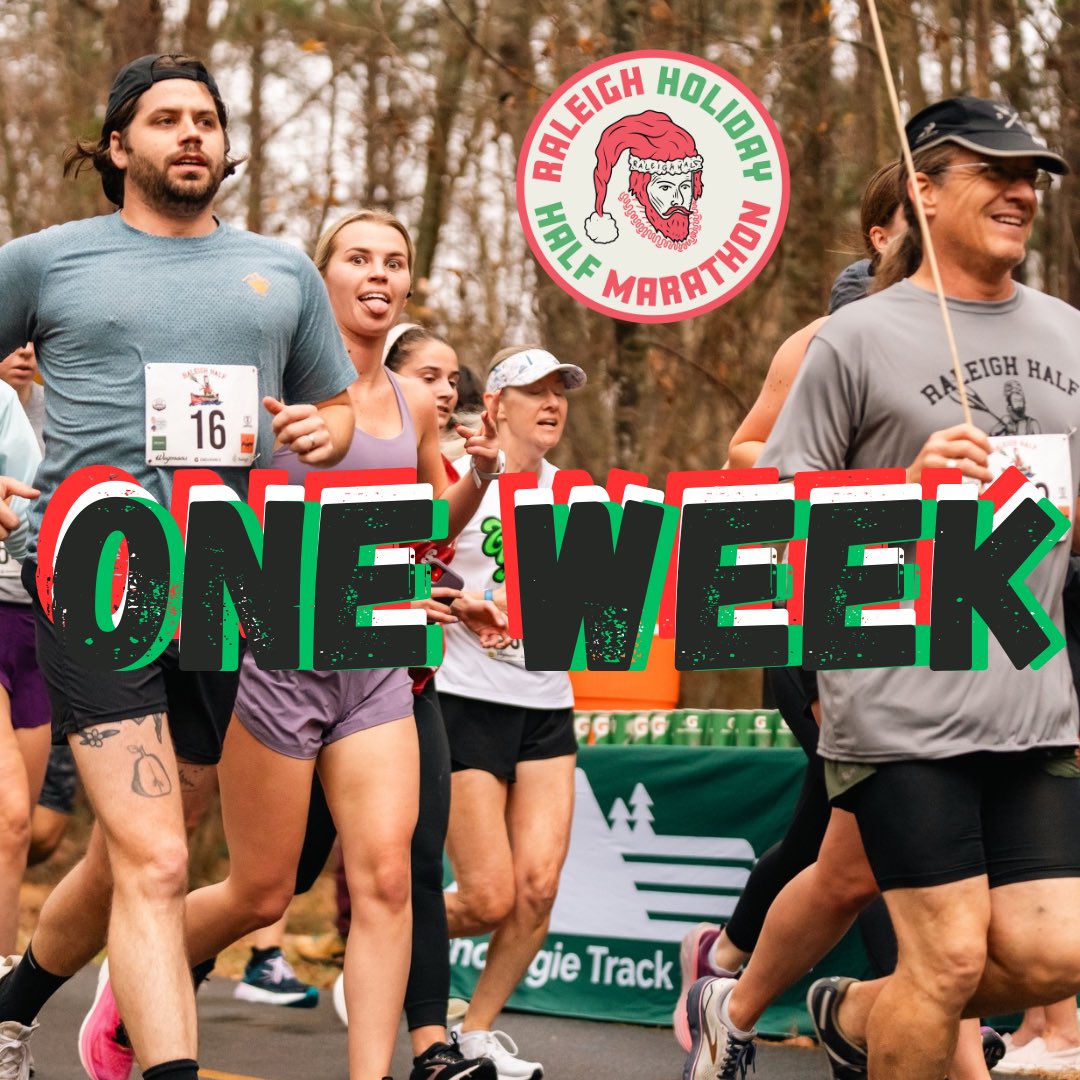 One week until race day!

Did you have fun Turkey Trotting? Keep the party going! 

We’ve got your pacers ready…

raleighhalfmarathon.com