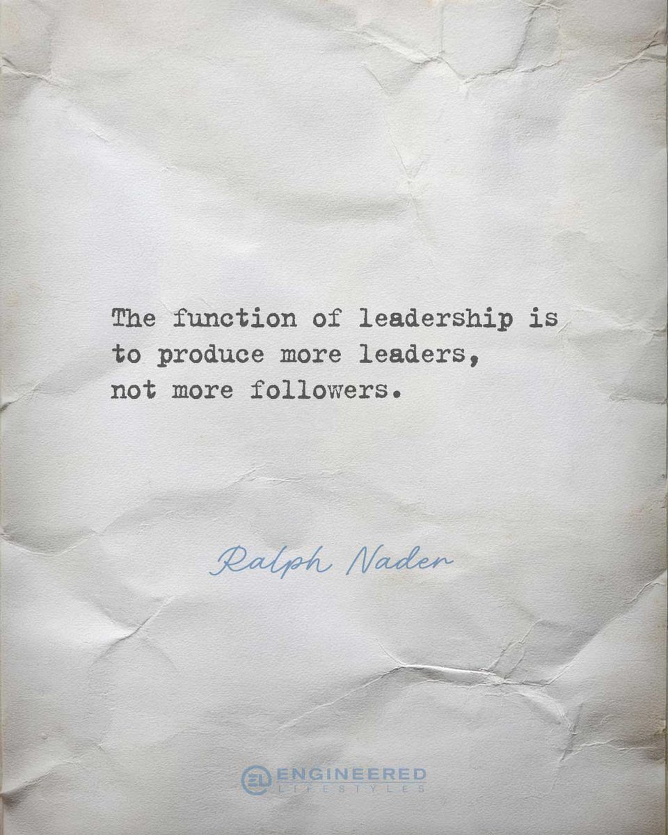 EngLifestyles's tweet image. “The function of leadership is to produce more leaders, not more followers.” ~ Ralph Nader

Small Business Saturday is a reminder that entrepreneurship is about rising together.

#SmallBusinessSaturday #LeadByExample #EntrepreneurCommunity #LiftOthersUp #BusinessLeadership