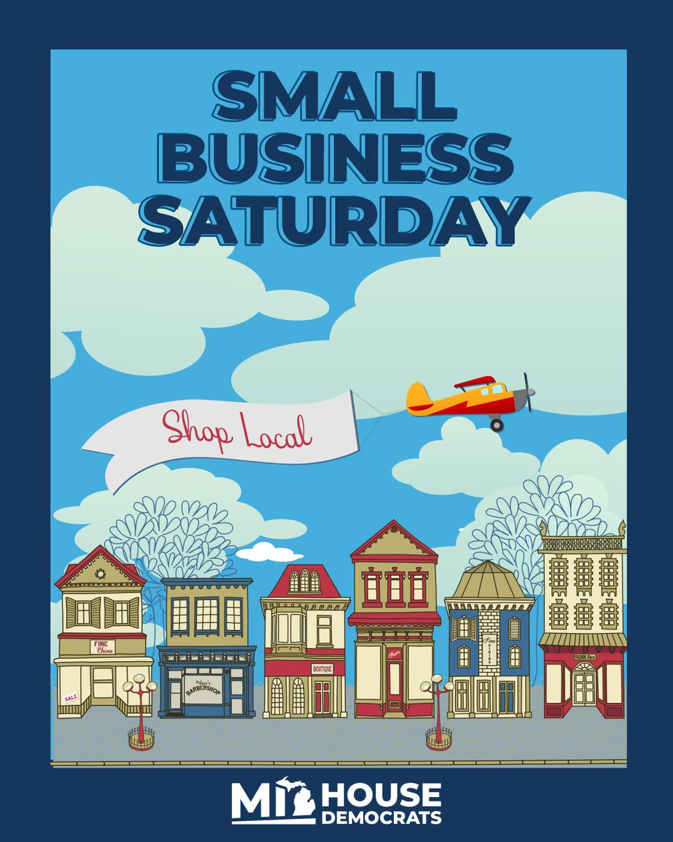 RepRheingans's tweet image. Today is #SmallBusinessSaturday - Michigan's small businesses need your support, especially as their #healthcare costs have skyrocketed and they don't get the same big tax breaks as big corporations under the Republican #BigBeautifulBill