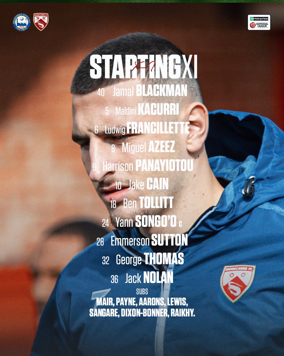 MorecambeFC's tweet image. 🔢

#UTS 🦐 | #BRAvMOR