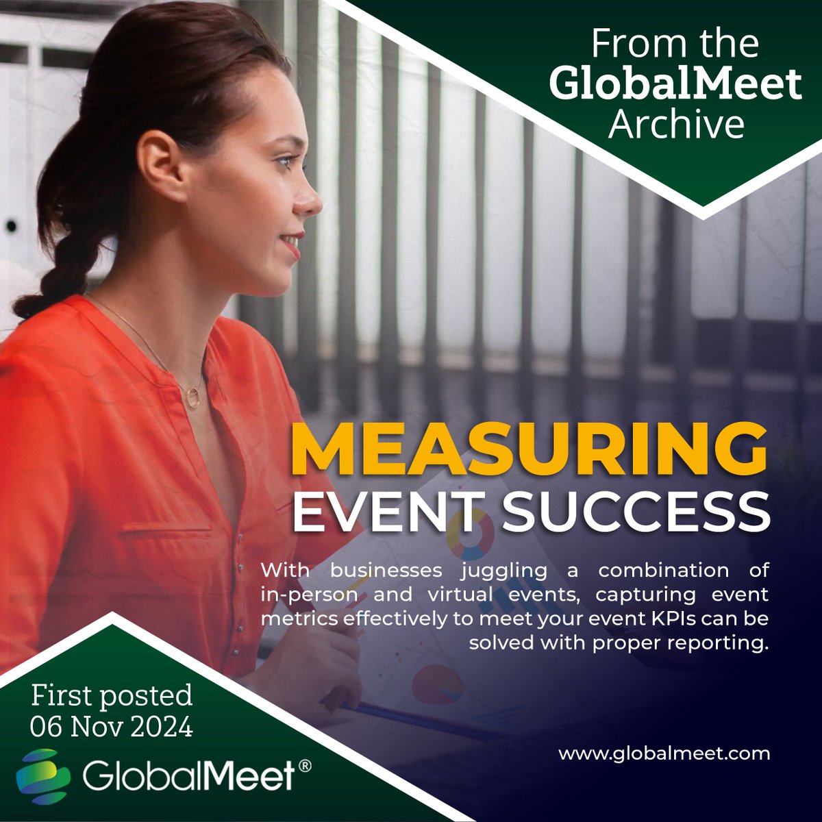 globalmeet's tweet image. With businesses juggling a combination of in-person and virtual events, capturing event metrics effectively to meet your event KPIs can be solved with proper reporting.

Read More:
hubs.li/Q03Rhp5t0

#EventTech #VirtualEvents