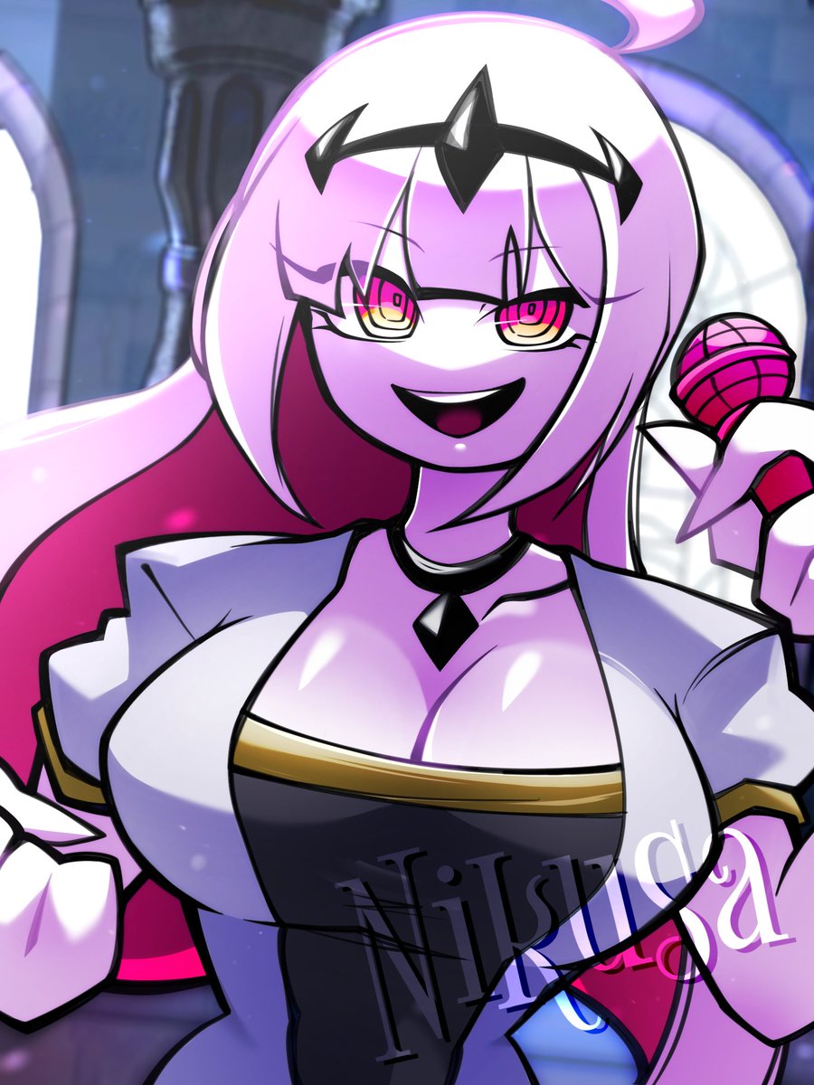 Pandora_P4's tweet image. 線画と色合いをめっちゃ調整してきた！
#fnf #fnfmod #fnfnikusa