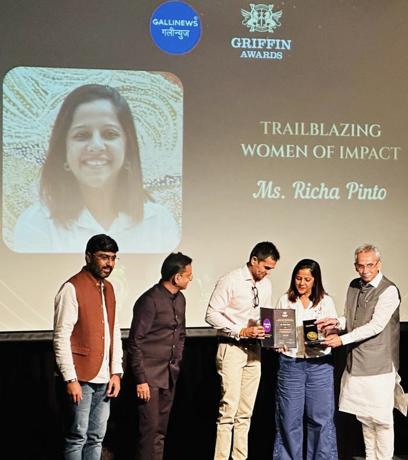 When one of Mumbai’s most hyperlocal news platforms, <a href="/gallinews/">Gallinews India</a>, felicitates you, it’s a reminder that your reporting is truly reaching the grassroots.
Today, their team honoured me with the Trailblazing Women of Impact 2025 award, presented by Gallinews and Community Connect in